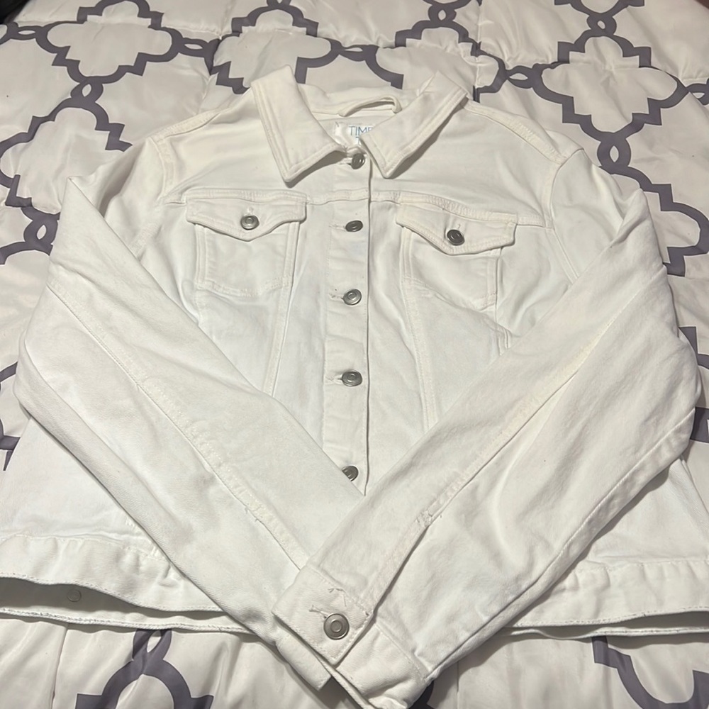 White jean jacket